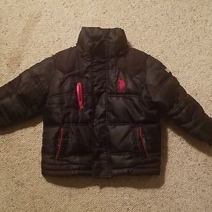 US polo association black puffer jacket si…